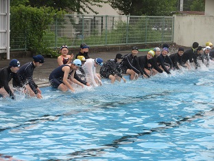 竜北中学校　水泳授業 お待たせしました！水泳の授業/北中学校