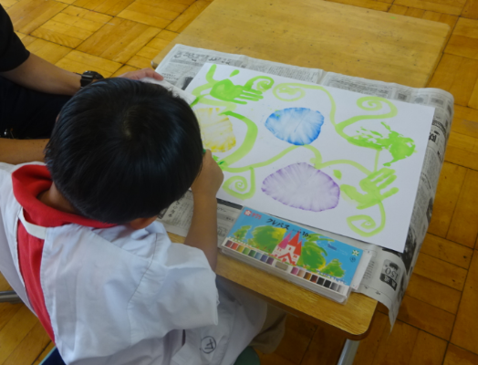 作品づくり、あおぞら学級の画像