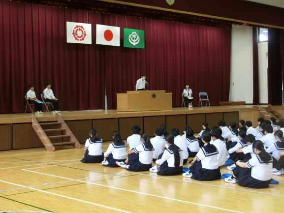 生徒代表の言葉