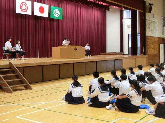 生徒代表の言葉2
